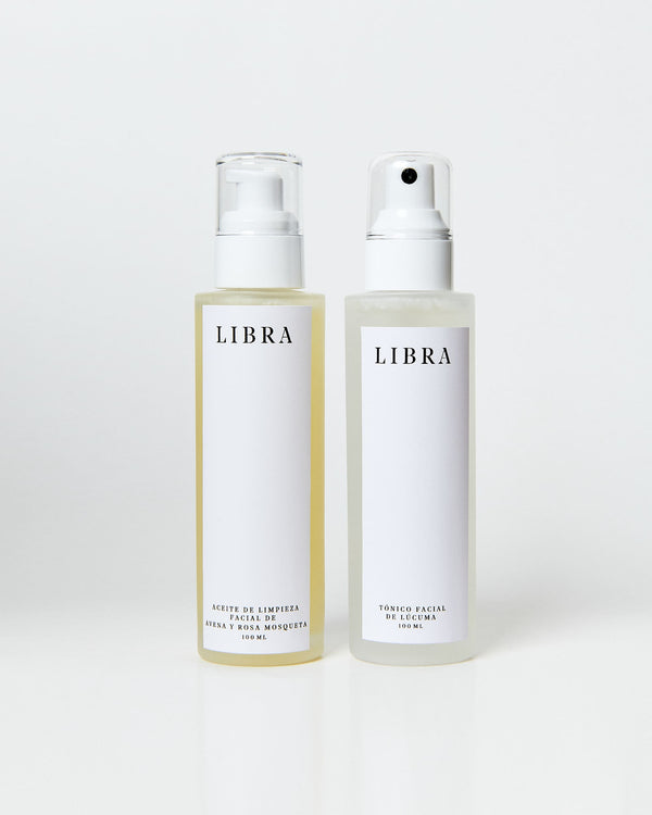 Kit Duo Aceite de Limpieza Facial de Avena y Rosa Mosqueta Tónico Facial de Lúcuma
