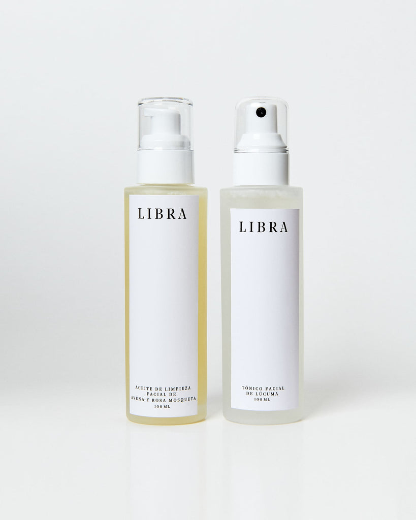 Kit Duo Aceite de Limpieza Facial de Avena y Rosa Mosqueta Tónico Facial de Lúcuma